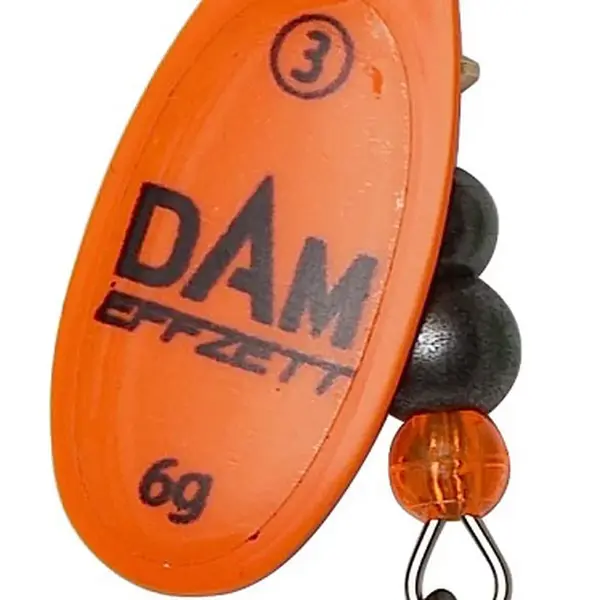 Dam třpytka effzett fluo spinner orange - velikost 4 hmotnost 10 g