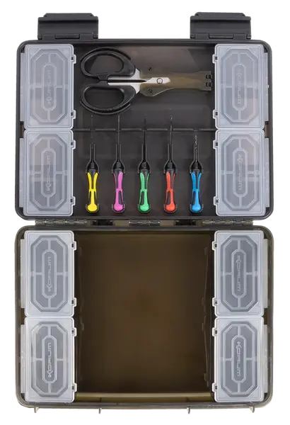 Korum tackle box slim blox loaded