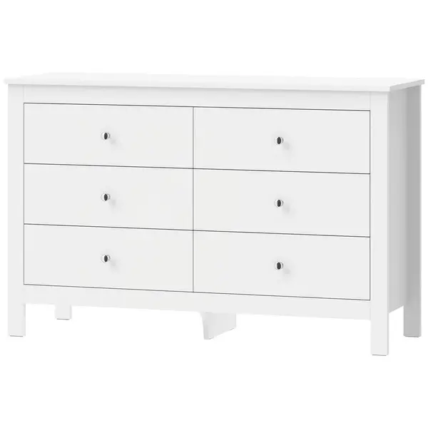 HOMCOM KOMODA MDF bílá
