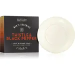 Scottish Fine Soaps Thistle & Black Pepper tuhé mýdlo na obličej a vousy 100 g