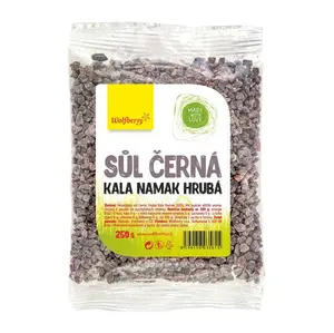 WOLFBERRY Himalájská sůl černá hrubá Kala Namak 250 g