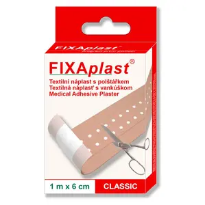FIXAPLAST Classic nedělená s polštářkem 1 m x 6 cm