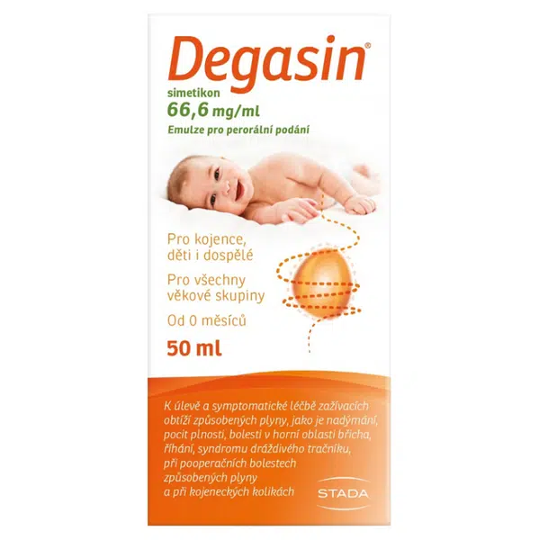 DEGASIN Simetikon 66.6 mg/ml emulze nadýmání 50 ml
