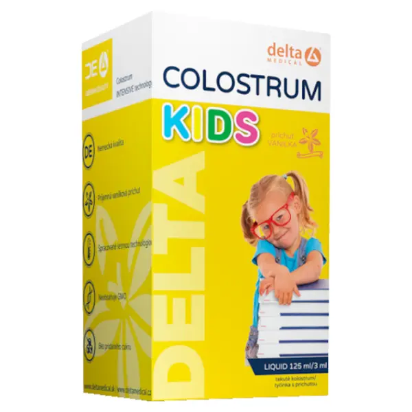 DELTA MEDICAL Colostrum kids sirup vanilka 125 ml