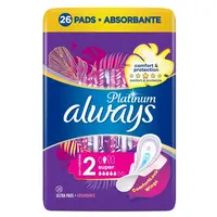ALWAYS Platinum Super Hygienické vložky s křidélky 26 ks