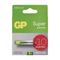 Baterie AAA (R03) alkalická GP Super 10ks