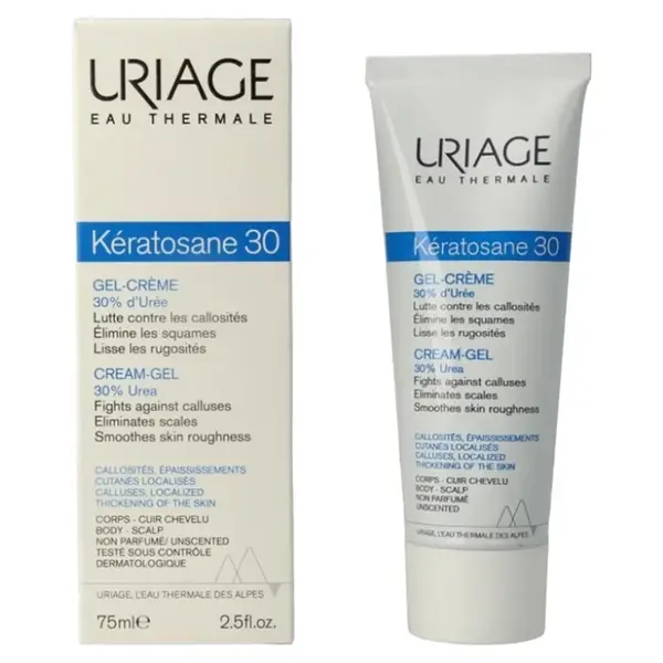 URIAGE Kératosane 30 Zvláčňující krémový gel 75 ml