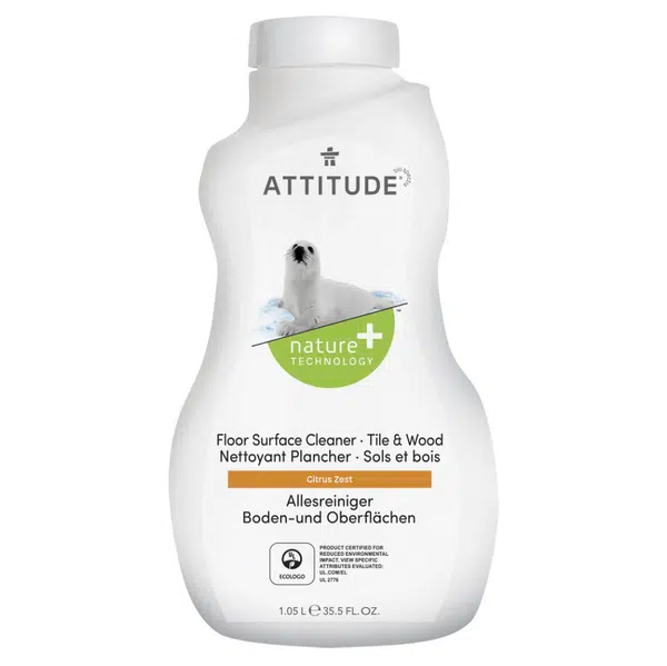 ATTITUDE Čistič na podlahy a dřevo s vůní citronové kůry 1050 ml
