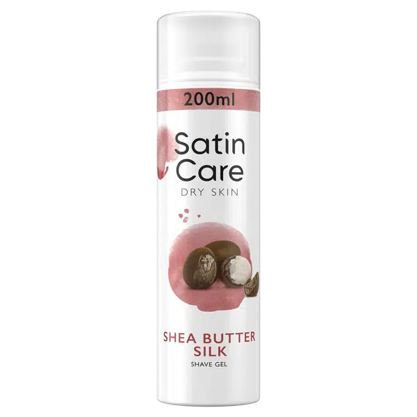GILLETTE Satin Care Shea Butter Silk Gel na holení 200 ml