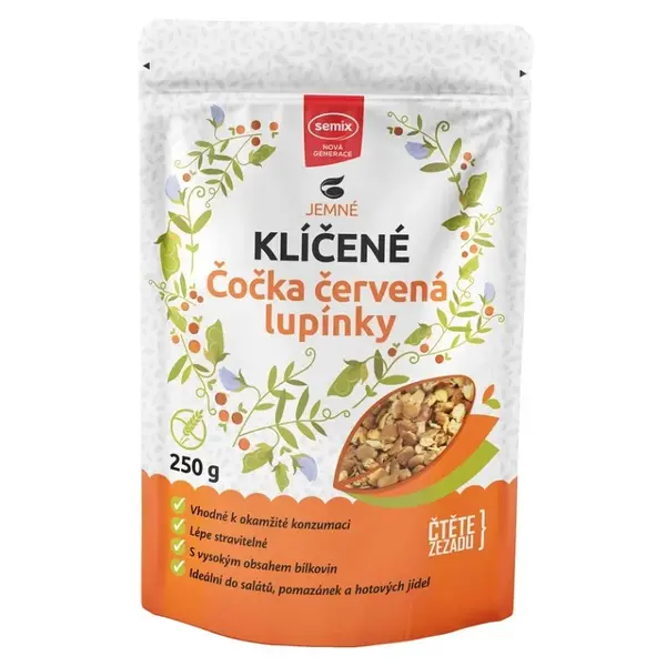 SEMIX Jemné klíčené čočka červená lupínky 250 g