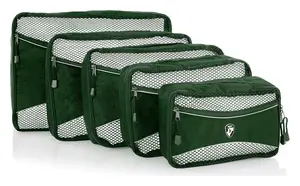 Cestovní organizéry Heys Eco Packing Cube 5pc Set II Green