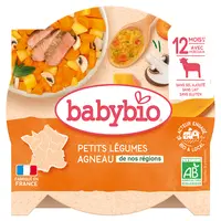BABYBIO Denní menu Dušená zelenina s jehněčím masem 230 g