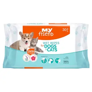 MY FRIEND Vlhčené ubrousky pro psy 30 ks