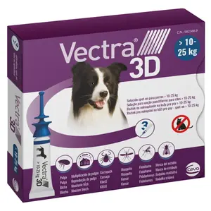 VECTRA 3D Spot-On M pro psy 10-25 kg 3,6 ml 3 pipety