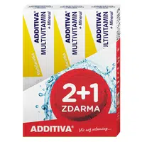 ADDITIVA sada multivitamin 2+1 mandarinka šumivé tablety 3 x 20 ks