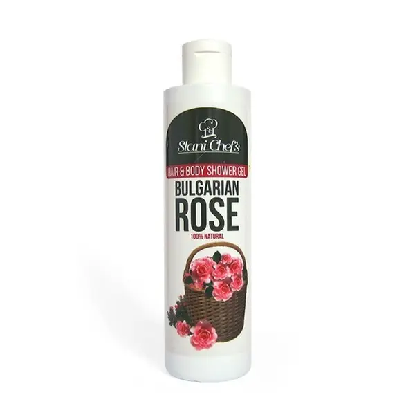HRISTINA Přírodní sprchový gel na vlasy a tělo bulharská růže 250 ml