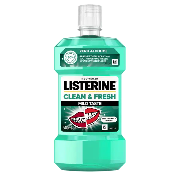 LISTERINE Clean & Fresh Mild Ústní voda 500 ml