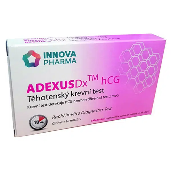 INNOVA PHARMA Adexus HCG Těhotenský krevní test 1 kus