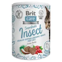 BRIT Care Superfruits Insect pamlsek s hmyzem kokosem a šípkem pro kočky 100 g