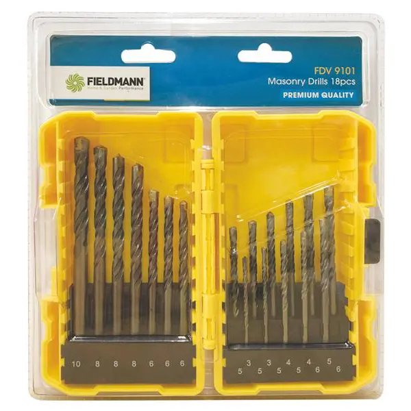 Sada vrtáků a bitů do zdiva FIELDMANN FDV 9101 18ks