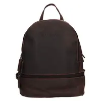 Dámsky kožený batoh Greenwood Makke - tmavo hnedá