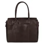 Dámska kožená business kabelka Burkely Leas - hnedá