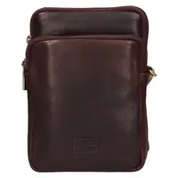 Kožená taška na mobil a doklady SendiDesign Menny - hnedá