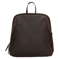 Kožený batoh Greenwood Liam - tmavo hnedá