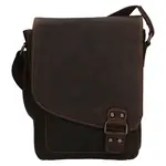 Pánska kožená taška cez rameno Greenwood Jamie - tmavo hnedá