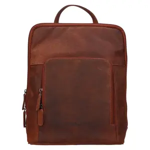 Vintage dámsky kožený batoh Greenwood Paloma - hnedá