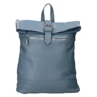 Dámsky kožený batoh Italia Babet - svetlo modrá