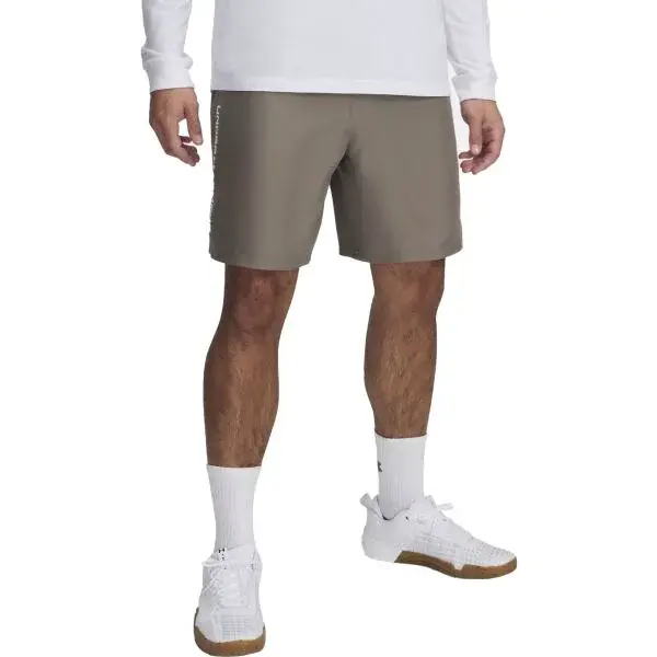 Under Armour WOVEN WORDMARK Pánské kraťasy, hnědá, velikost