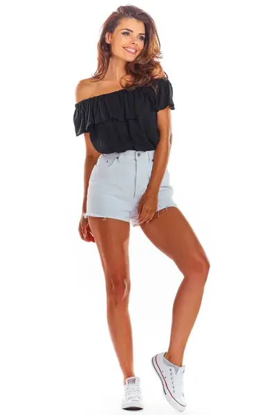 Awama Woman's Blouse A288 Black