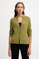 Kardigan s příměsí vlny United Colors of Benetton šedá barva, 1235D6934