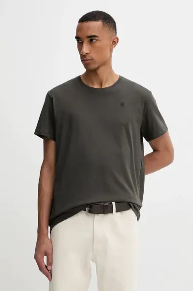 Bavlněné tričko G-Star Base-s pánské, zelená barva, D16411-336-995