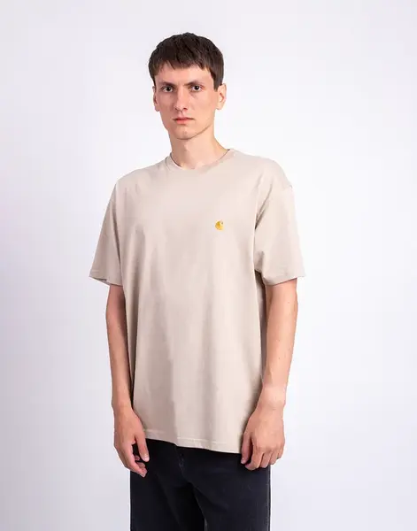 Tričko Carhartt WIP S/S Chase T-Shirt Fleur De Sel/Gold
