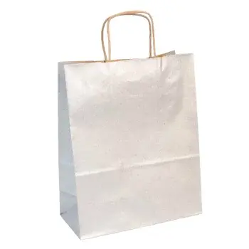 Barevná papírová taška Clairefontaine 22x27cm – Silver