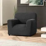 Bielastické potahy COSTINA antracit křeslo (š. 60 - 110 cm)