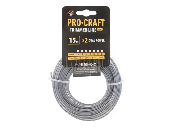 Struna PROCRAFT KV/J 3mm 15m hranatá