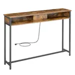 MID.YOU KONZOLOVÝ STOLEK, černá, tmavě hnědá, kov, kompozitní dřevo,