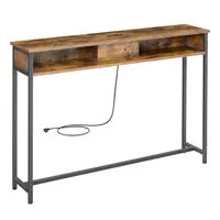 MID.YOU KONZOLOVÝ STOLEK, černá, tmavě hnědá, kov, kompozitní dřevo,