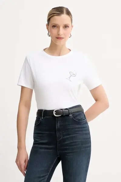 Bavlněné tričko BOSS Orange C_Elogo_crystal1