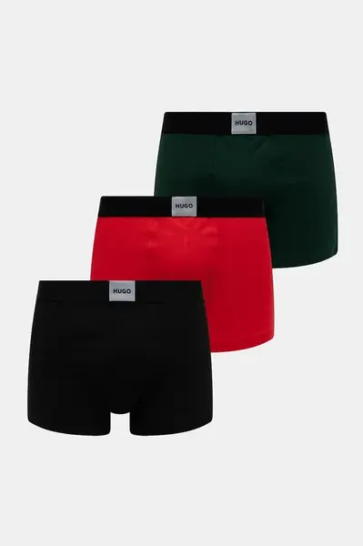 Boxerky HUGO TRUNK TRIPLET GALAXY 3-pack