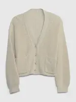 GAP Dětský kardigan na zapínání - Holky