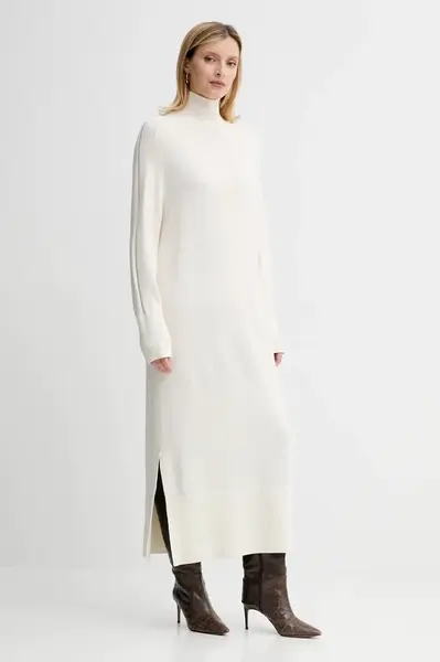 Vlněné šaty BOSS Orange C_Fagliatelle