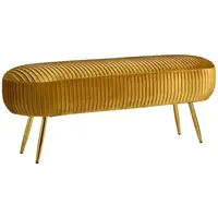 MID.YOU TABURETOVÁ LAVICE, kompozitní dřevo, textil, kov, 120/47/40 cm