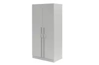 Šatní skříň Braga BR3 Barva korpusu: Šedá, Úchytky: Kovové