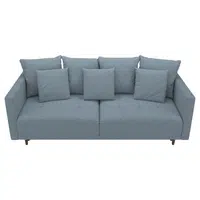 MID.YOU ROZKLÁDACÍ POHOVKA, textil, tyrkysová
