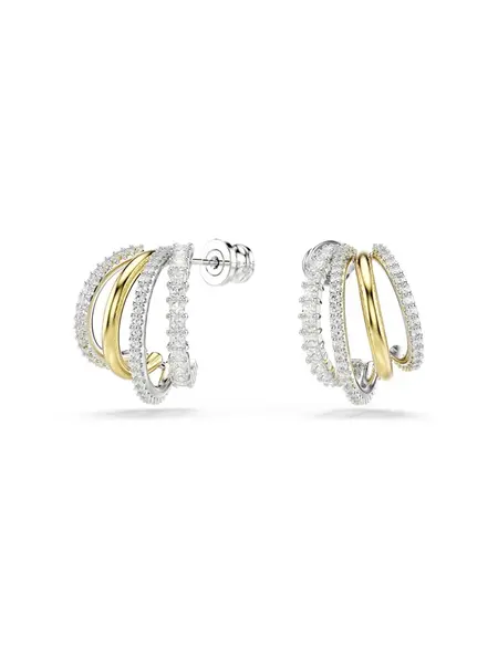 Swarovski Náušnice 'Hyperbola'  zlatá / strieborná / priehľadná