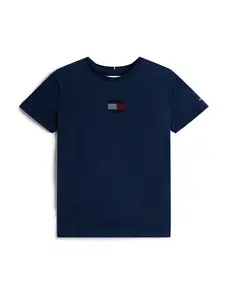 TOMMY HILFIGER Tričko  námornícka modrá / rubínová / strieborná